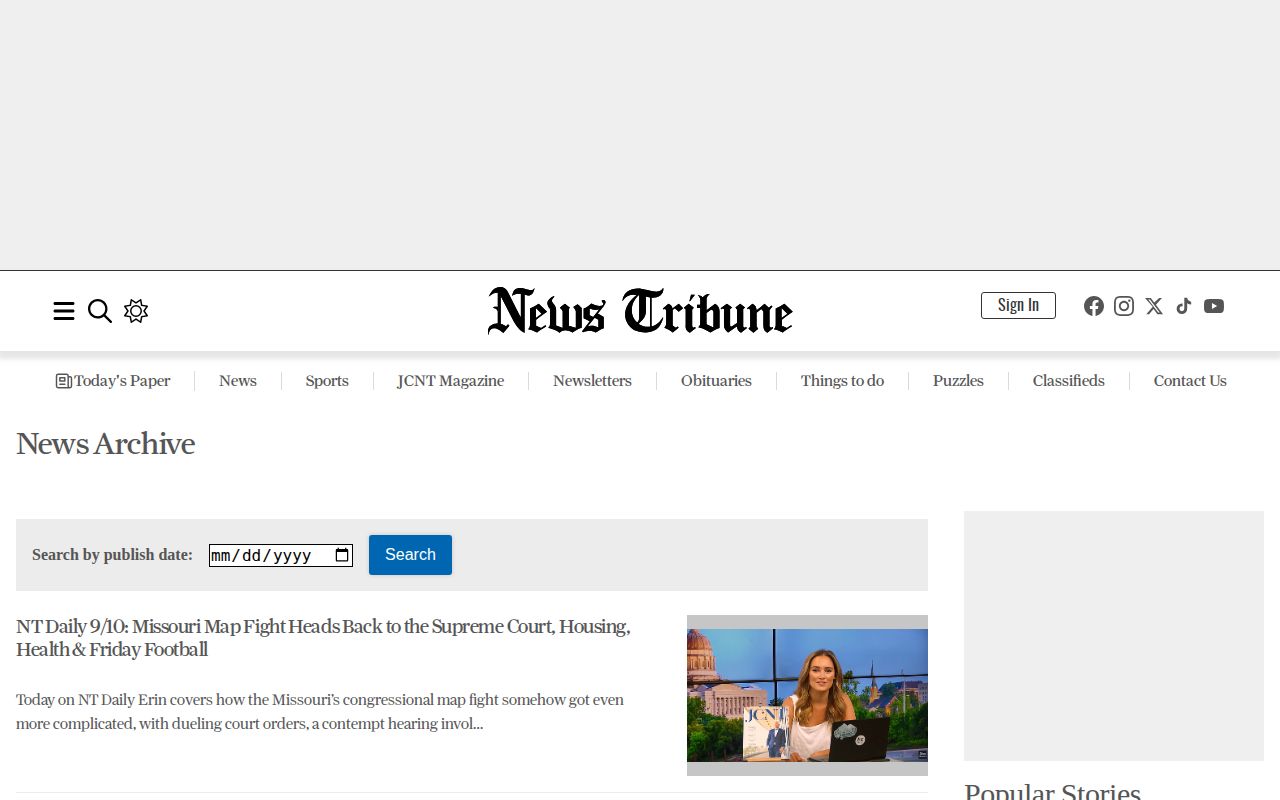 News Tribune regional source for Jamestown and Moniteau County arrest coverage